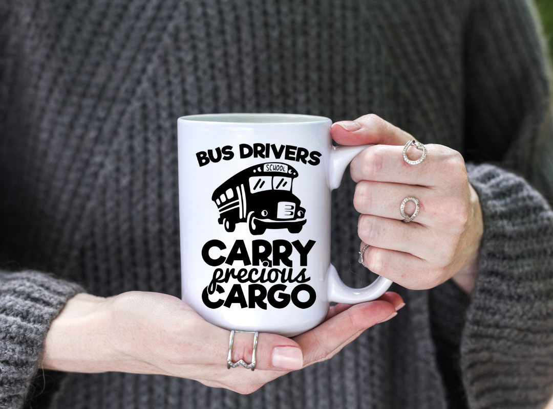 Bus Driver's Carry Precious Cargo 15 oz Coffee/ Tea Mug