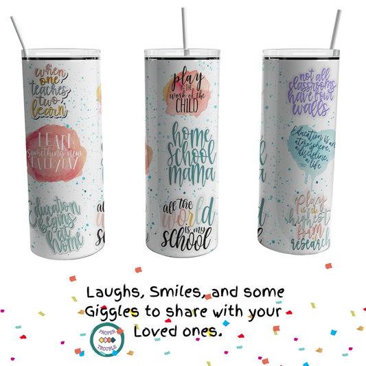 Homeschool Mama 20oz Travel Tumbler