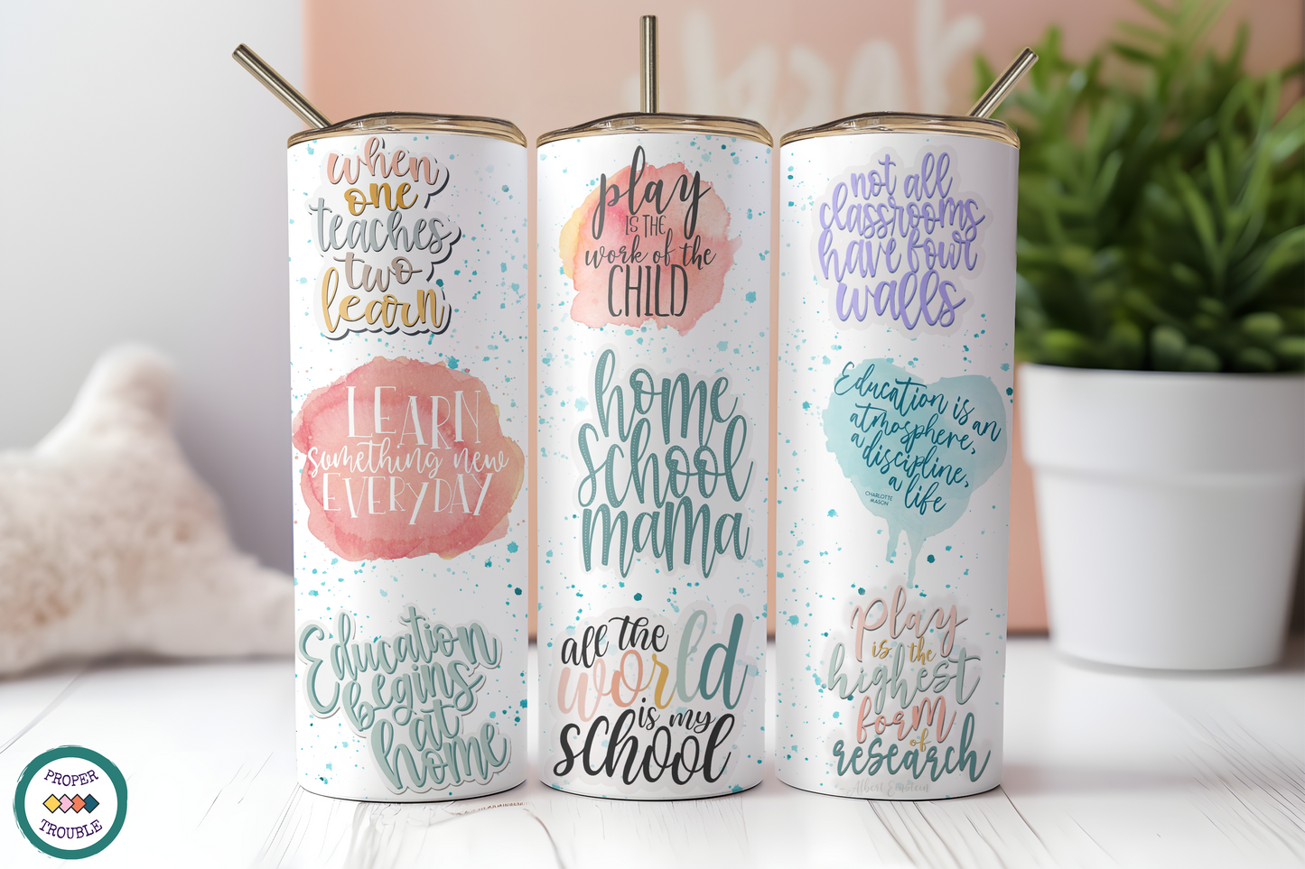 Homeschool Mama Tumbler/ Mug / Coffee Gift Set