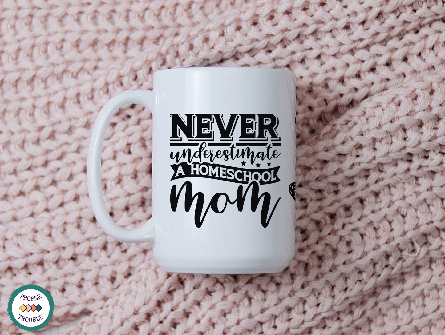 Proud Homeschool Mom Tumbler/ Mug / Tea Gift Set